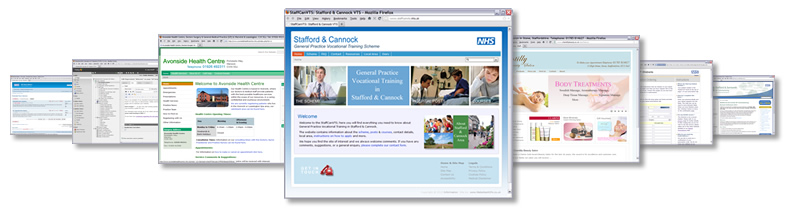 Website Design for Medical Doctors, Pharmacists, Clinical Commisioning Groups (CCG), Vocational Training Schemes (VTS) and Commercial Businesses including Clinics and Salons.